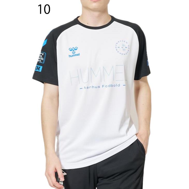 ヒュンメル 半袖 Tシャツ メンズ hummel プラクティスシャツ 吸汗速乾 クルーネック サッカー フットサル スポーツウェア ウェア トレーニング 練習着 /HAP1193 | hummel | 01