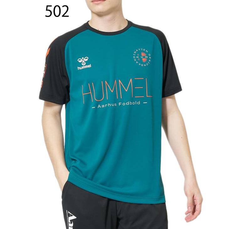 ヒュンメル 半袖 Tシャツ メンズ hummel プラクティスシャツ 吸汗速乾 クルーネック サッカー フットサル スポーツウェア ウェア トレーニング 練習着 /HAP1193 | hummel | 02