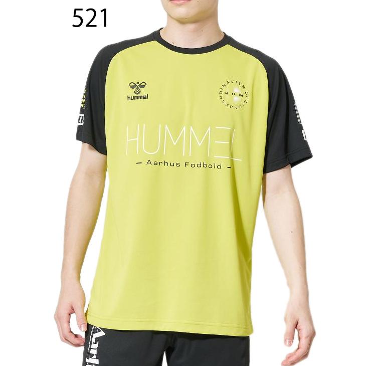 ヒュンメル 半袖 Tシャツ メンズ hummel プラクティスシャツ 吸汗速乾 クルーネック サッカー フットサル スポーツウェア ウェア トレーニング 練習着 /HAP1193 | hummel | 03