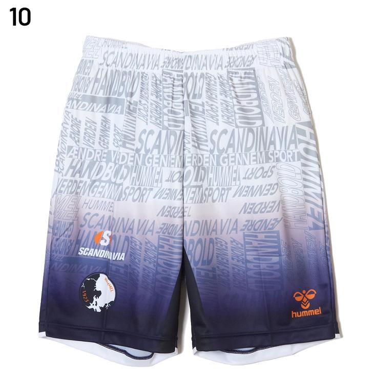 ヒュンメル メンズ ハンドボールウェア ハーフパンツ hummel HB EURO プラクティスショーツ 男性用 総柄 ショートパンツ 吸汗速乾 ボトムス 短パン /HAP1225P | hummel | 01