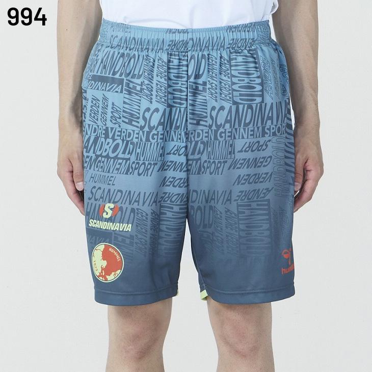 ヒュンメル メンズ ハンドボールウェア ハーフパンツ hummel HB EURO プラクティスショーツ 男性用 総柄 ショートパンツ 吸汗速乾 ボトムス 短パン /HAP1225P | hummel | 04