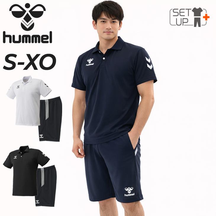 hummel（ヒュンメル） 半袖ポロ ハーフパンツ メンズ 上下