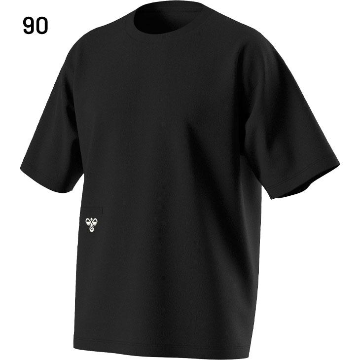 PLAY ブラック 半袖Tシャツ M hummel（ヒュンメル） 半袖 Tシャツ メンズ ユニセックス hummel PLAY