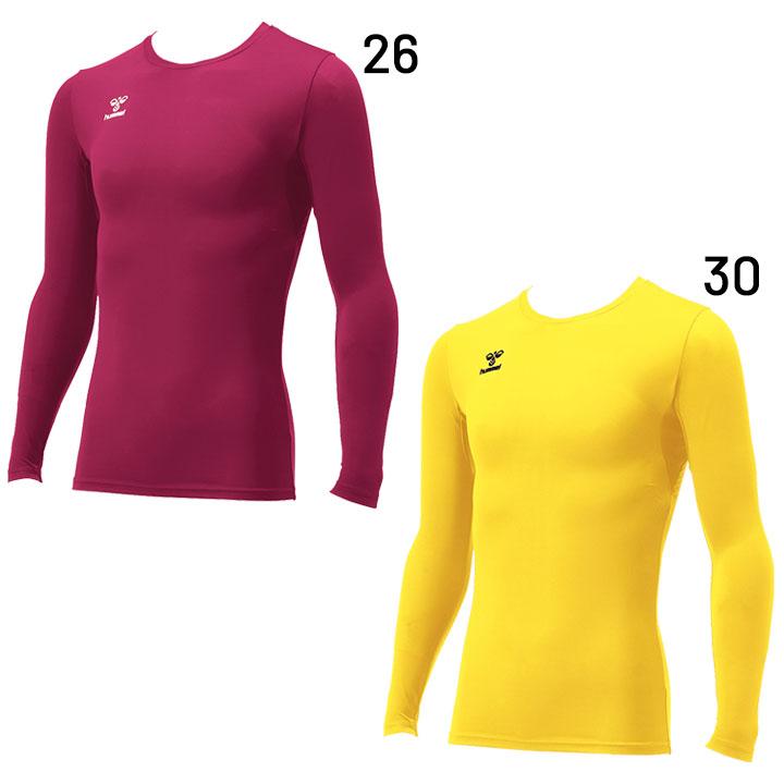 フィットインナーシャツ 長袖 丸首 メンズ ヒュンメル hummel 大人用 アンダー スポーツウェア 男性 吸汗速乾 UV ストレッチ/サッカー /HAP5153【返品不可】 | hummel | 02