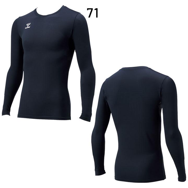 フィットインナーシャツ 長袖 丸首 メンズ ヒュンメル hummel 大人用 アンダー スポーツウェア 男性 吸汗速乾 UV ストレッチ/サッカー /HAP5153【返品不可】 | hummel | 05