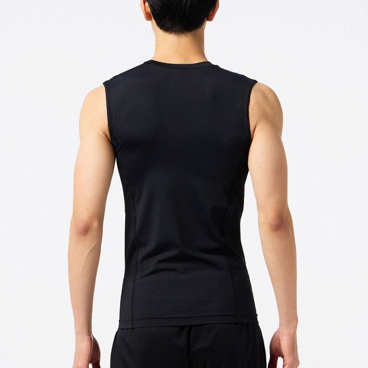 ヒュンメル 接触冷感 スポーツ用インナー メンズ タンクトップ hummel ぴたっとつめたノースリーブインナー 男性用 スリム 薄手 /HAP5167N【返品不可】 | hummel | 02
