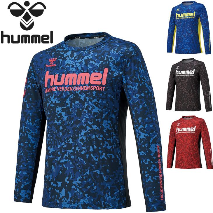 hunmel ヒュンメル サッカーシャツ スポーツシャツ 長袖 Lサイズ hummel ヒュンメル 長袖シャツ メンズ L/S グラフィック