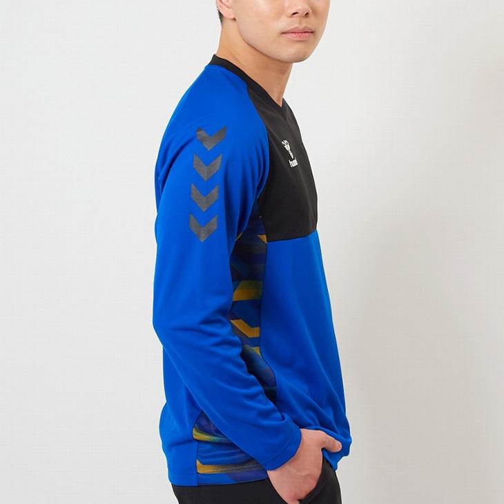 hummel ヒュンメル 長袖シャツ メンズ プラクティスシャツ T