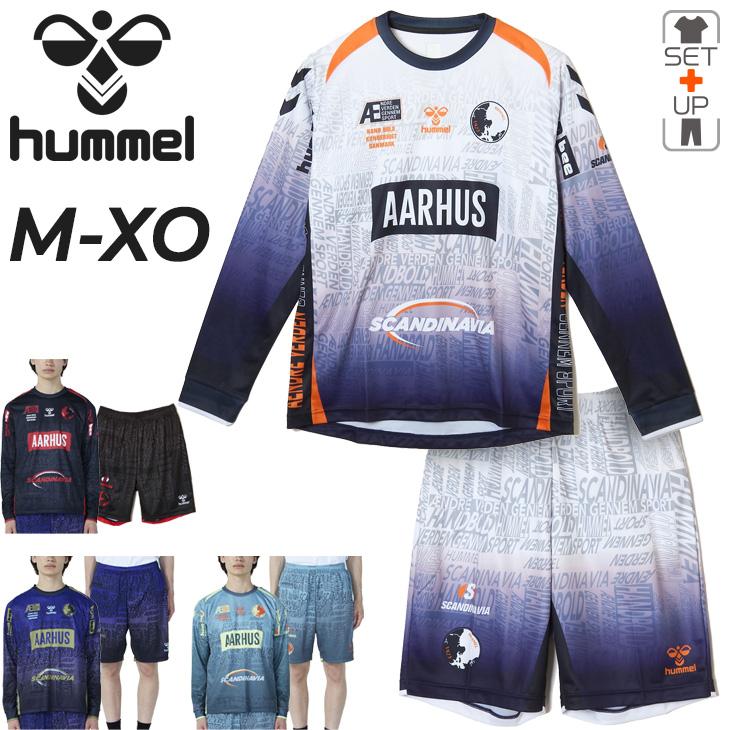 ヒュンメル メンズ ハンドボールウェア 長袖Tシャツ ショートパンツ 上下 hummel HB BASIC プラクティスシャツ ショーツ 男性用 セットアップ 吸汗速乾 ロンT ハーフパンツ 上下組 ブランド スポーツウエア 服 アパレル/HAP7226-HAP1225P hummel（ヒュンメル） メンズ ハンドボールウェア 長袖Tシャツ