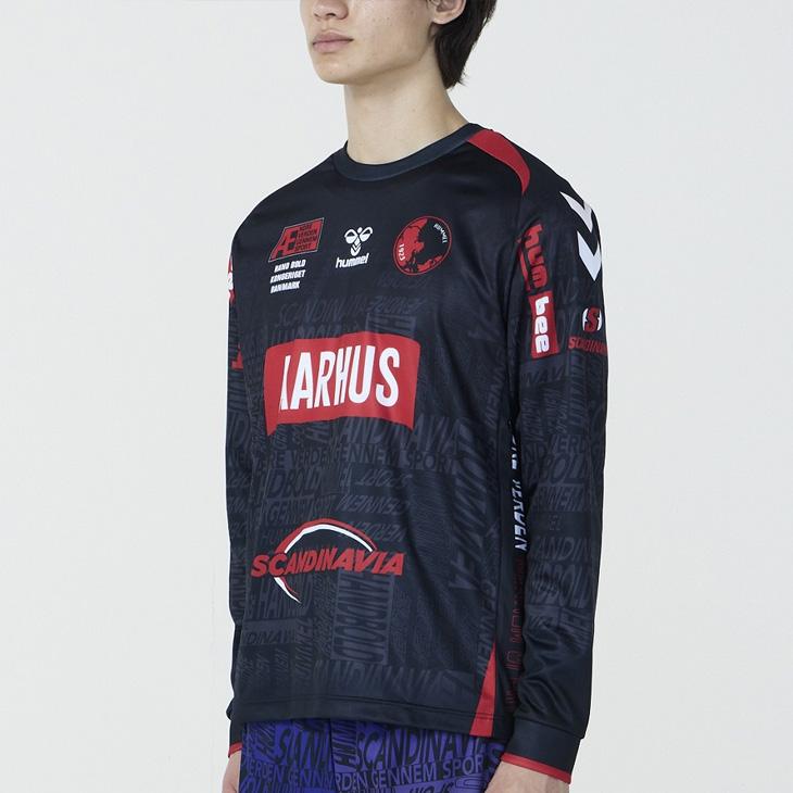 ヒュンメル ハンドボールシャツ メンズ 長袖シャツ 吸汗速乾 hummel HB EURO プラクティスシャツ 男性用 ロンT ハンドボールウェア 吸汗 速乾 長そで /HAP7226 | hummel | 09