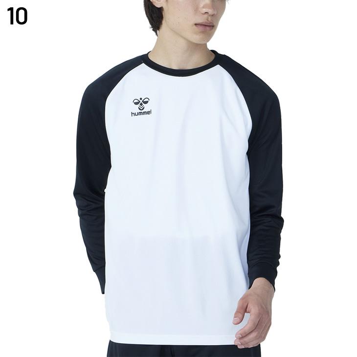 ヒュンメル ハンドボールシャツ メンズ 長袖シャツ 吸汗速乾 hummel HB BASIC プラクティスシャツ 男性用 ロンT ハンドボールウェア 吸汗速乾 長そで /HAP7228 | hummel | 01