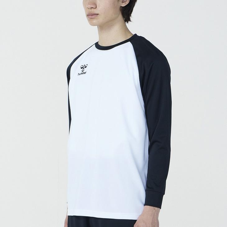 ヒュンメル ハンドボールシャツ メンズ 長袖シャツ 吸汗速乾 hummel HB BASIC プラクティスシャツ 男性用 ロンT ハンドボールウェア 吸汗速乾 長そで /HAP7228 | hummel | 07