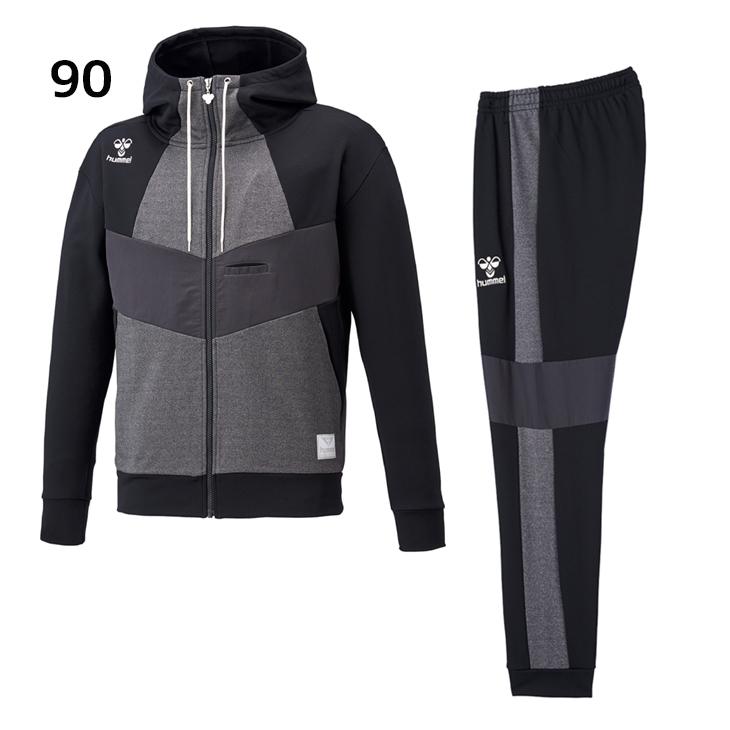 hummel フルジップ フード付　セットアップ hummel（ヒュンメル） スウェット 上下 メンズ セットアップ