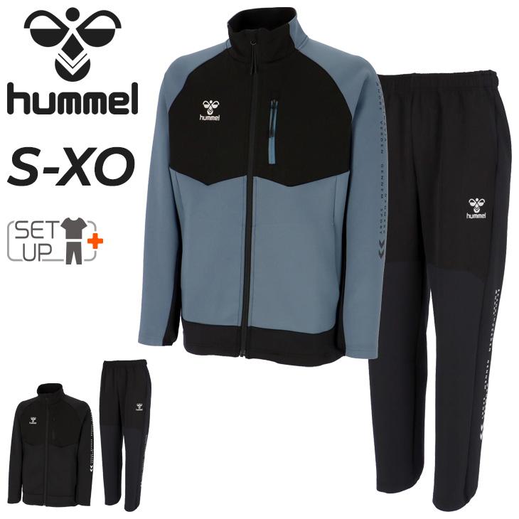 hummel ヒュンメル ジャージ メンズ 上下 ニット×ウーブン