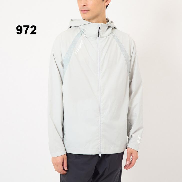 ヒュンメル トレーニングジャケット 長袖 メンズ hummel ウーブンフーディ フルジップ スポーツウエア アウター 薄手 ジャージ はっ水 撥水 ストレッチ サッカー フットサル 男性 フード付きジャケット ブランド アパレル/HAW2182 hummel（ヒュンメル） トレーニングジャケット 長袖 メンズ ウーブン