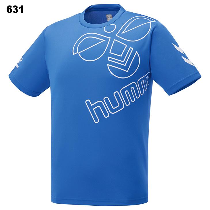 hummel スポーツシャツ hummel ヒュンメル メンズ 半袖 機能 Tシャツ グラフィックT