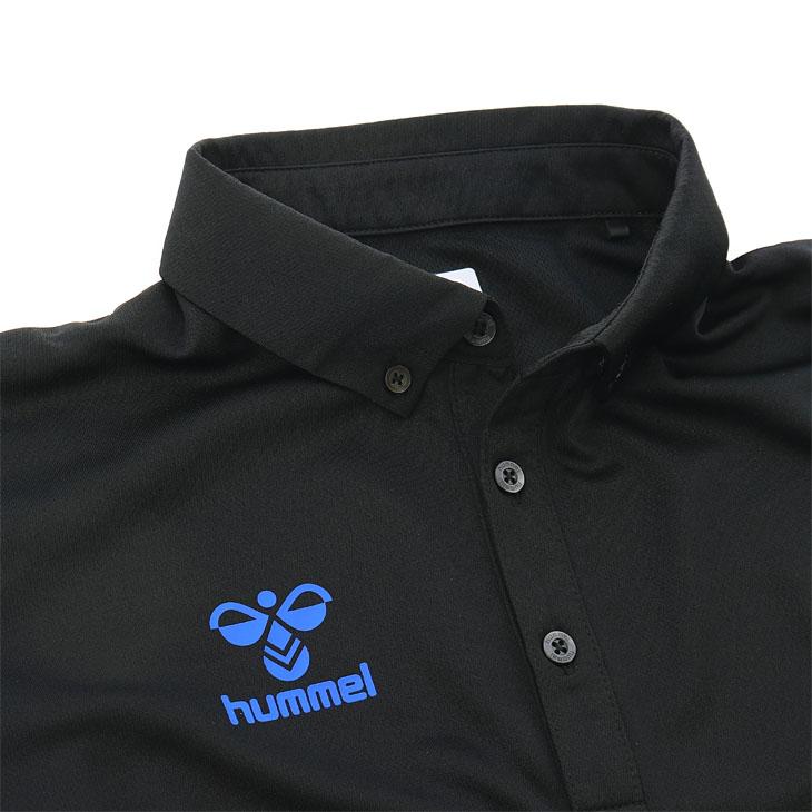 hummel（ヒュンメル） 半袖 ポロシャツ メンズ 吸汗速乾 サッカー