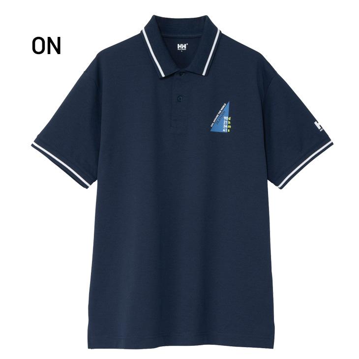 【新品 未使用】ヘリーハンセン Kando Polo XL ブラック HELLY HANSEN（ヘリーハンセン） 半袖 ポロシャツ メンズ グラフィック