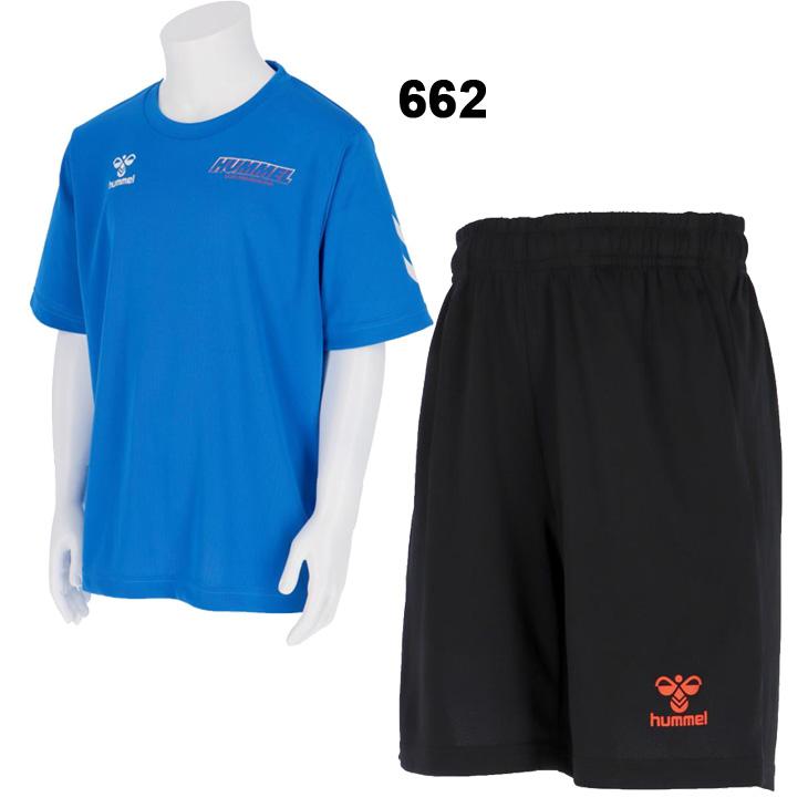 hummel（ヒュンメル） キッズ 半袖 Tシャツ ショートパンツ 上下 120