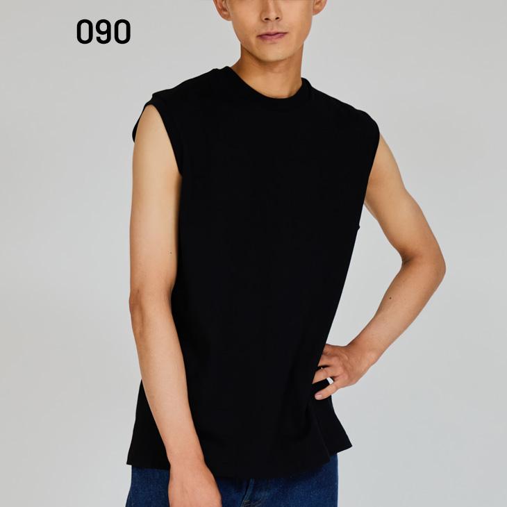 Hanes（ヘインズ） ノースリーブシャツ メンズ Hanes KURO スリーブ