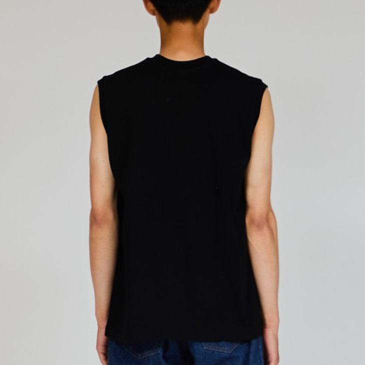 Hanes（ヘインズ） ノースリーブシャツ メンズ Hanes KURO スリーブ