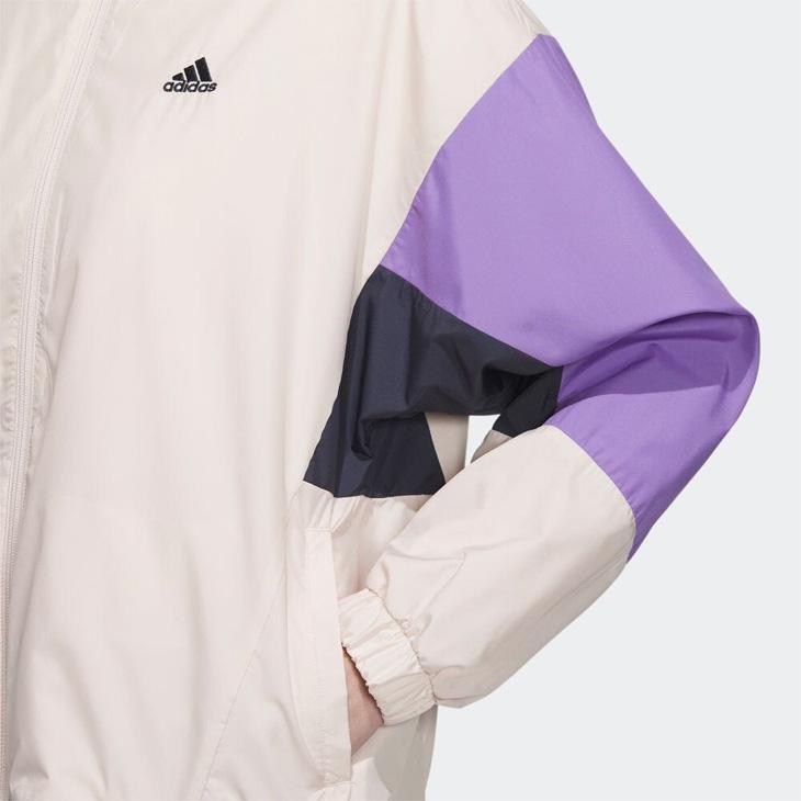 アディダス ウィンドブレーカー レディース 上下 adidas ルーズフィット ジャケット ロングパンツ セットアップ 防風 撥水 トレーニング /IEH78-IEH72｜apworld｜15