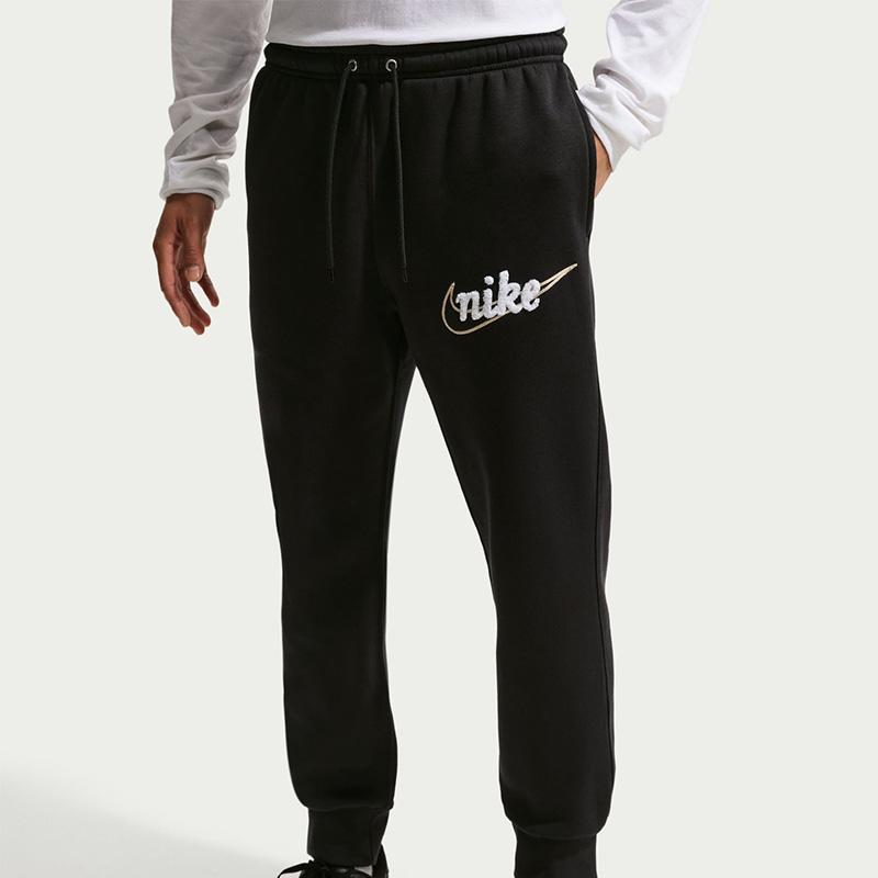 NIKE ロゴプリント 裏起毛スウェットパーカー＆パンツ 黒 NIKE 上下セット セットアップ 裏起毛 スウェット パーカー フーディ