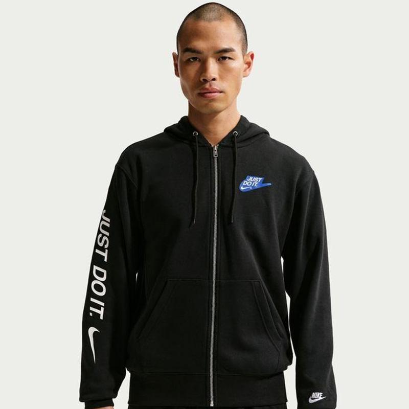 NIKE ナイキ 上下 ジップパーカー セットアップ / ブラック L 美品 NIKE（ナイキ） キッズ スウェット 上下 ジュニア フルジップパーカー