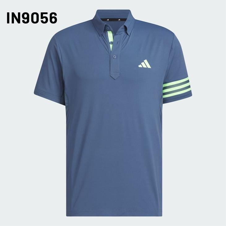 アディダス ポロシャツ 半袖 メンズ ゴルフウェア adidas GOLF 3ストライプス メッシュベントポロ 男性 紳士用 ゴルフポロ ゴルフシャツ メンズウェア 服 /IKK68｜apworld｜03