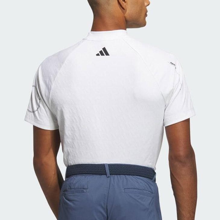 アディダス モックネックシャツ 半袖 メンズ ゴルフウェア adidas GOLF BOSジャカード グラフィックモック 男性 紳士用 ゴルフシャツ メンズウェア 服 /IKK69｜apworld｜08