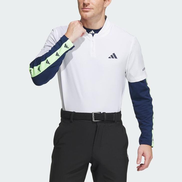 ♥️新品⭐adidas GOLF★ タイポグラフィック シャツ 上下セット　L セール】BOXシルエットドライモック【adidas Golf/アディダス