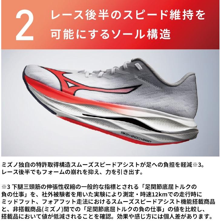 MIZUNO（ミズノ） メンズ ランニングシューズ 2E相当 ウエーブ