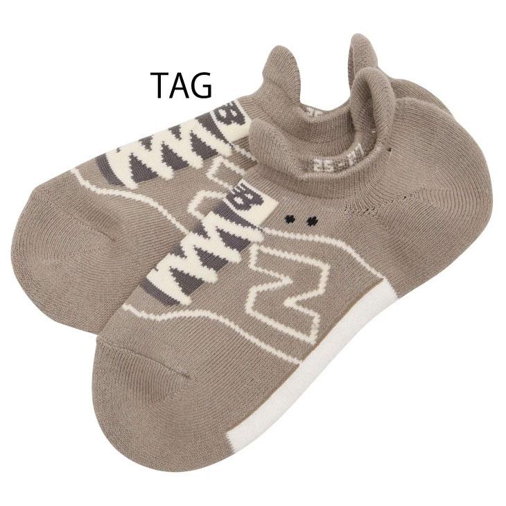 スニーカーソックス 靴下 メンズ レディース/ニューバランス Newbalance スニーカー柄パイルソックス/くつした 男女兼用 カジュアル 普段使い /JASL0646 | New Balance | 01