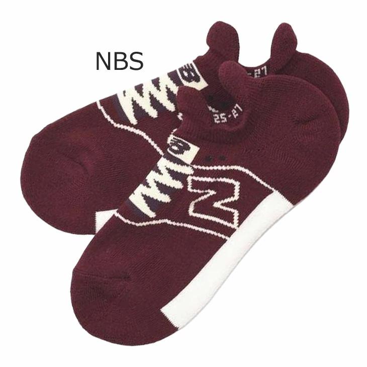 スニーカーソックス 靴下 メンズ レディース/ニューバランス Newbalance スニーカー柄パイルソックス/くつした 男女兼用 カジュアル 普段使い /JASL0646 | New Balance | 05