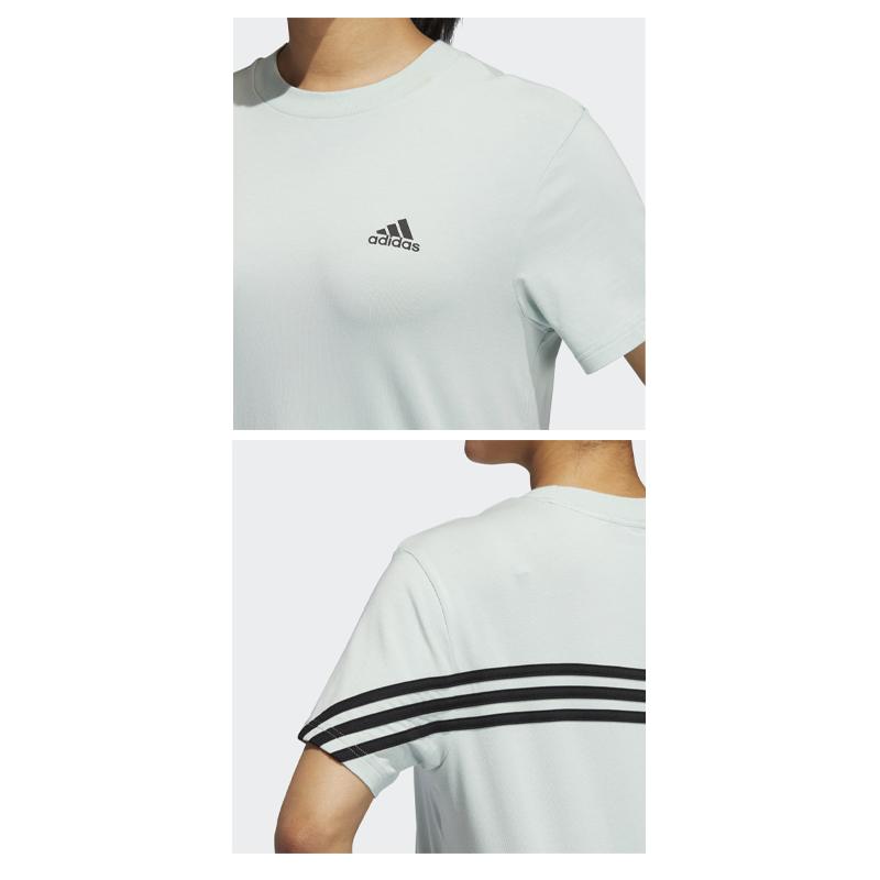 半袖 Tシャツ レディース アディダス adidas マストハブ 3ストライプス /スポーツウェア クルーネック 女性 グリーン系 トレーニング/JIB62-GH3801【a20Qpd】｜apworld｜04