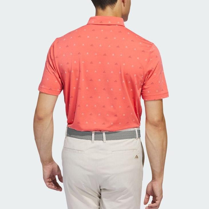 アディダス ポロシャツ 半袖 メンズ ゴルフウェア adidas GOLF GO-TO モノグラムシャツ ゴルフポロ 男性 紳士用 ゴルフシャツ 総柄 メンズウェア 服 /JMS65｜apworld｜16