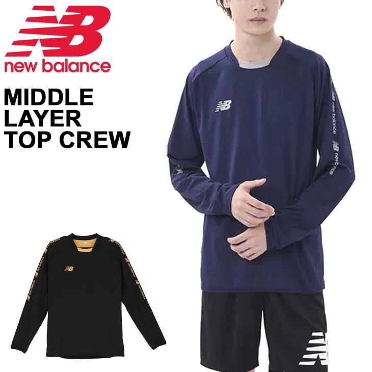 トレーニングシャツ ジャージ メンズ/ニューバランス Newbalance ミドルレイヤートップ クルー/サッカー スポーツウェア 男性 プルオーバー 男性 /JMTF1023｜apworld