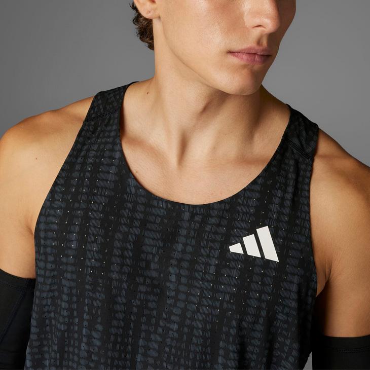 ADIZERO アディダス ノースリーブシャツ メンズ ランニングウエア