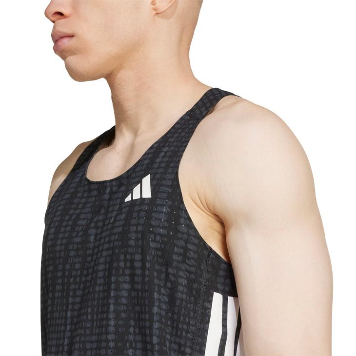 ADIZERO アディダス ノースリーブシャツ メンズ ランニングウエア