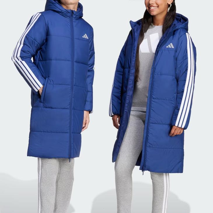  アディダス ベンチコート adidas（アディダス） キッズ ジュニア 3ストライプロングコート
