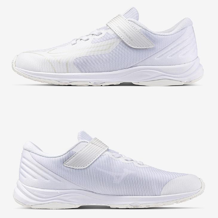 MIZUNO ミズノ キッズ ジュニア スニーカー 2E相当 18-24.5cm 白