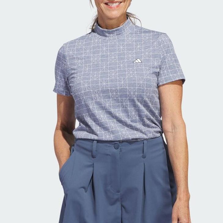 TFW49 ゴルフウェア レディース モックネック 半袖シャツ adidas（アディダス） ディダス モックネックシャツ 半袖 レディース
