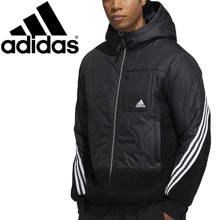 ウィンタージャケット メンズ アウター アディダス Adidas Hyb Sherp Jkt 防寒 異素材ミックス スポーツウェア 男性 上着 カジュアル コート Kne80 Apworld 通販 Paypayモール