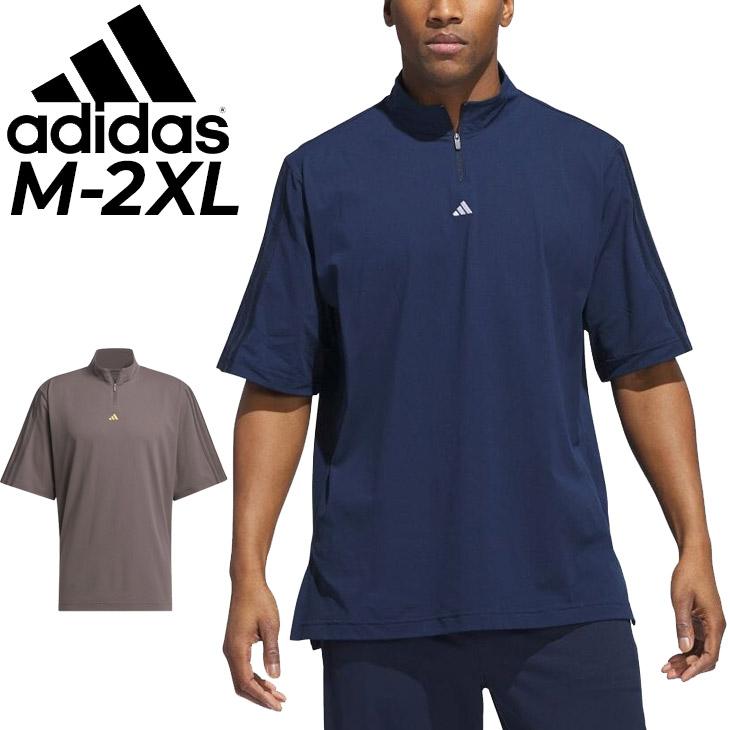 adidas - adidas アディダス　ADIDAS　ストレッチモックシャツ　GOLF adidas アディダス モックネックシャツ 半袖 レディース ゴルフ