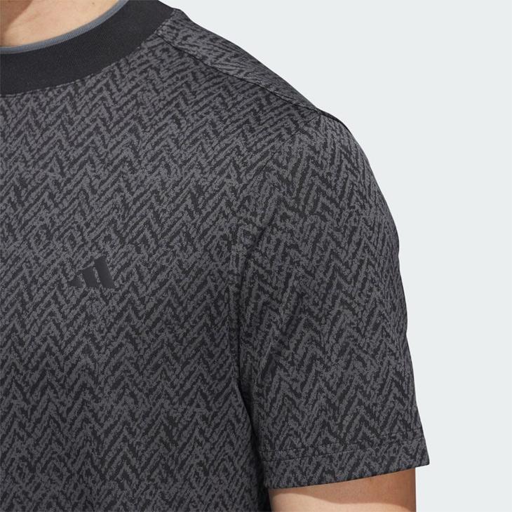 adidas - アディダス ゴルフウェア   モックネック 半袖 ストレッチシャツ adidas adidas アディダス モックネックシャツ 半袖 メンズ ゴルフ