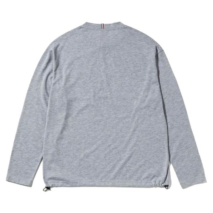 カッパ 長袖Tシャツ メンズ Kappa BRANDS ドローコードロングTシャツ 胸ポケット ロゴ ロンT カットソー スポーティ