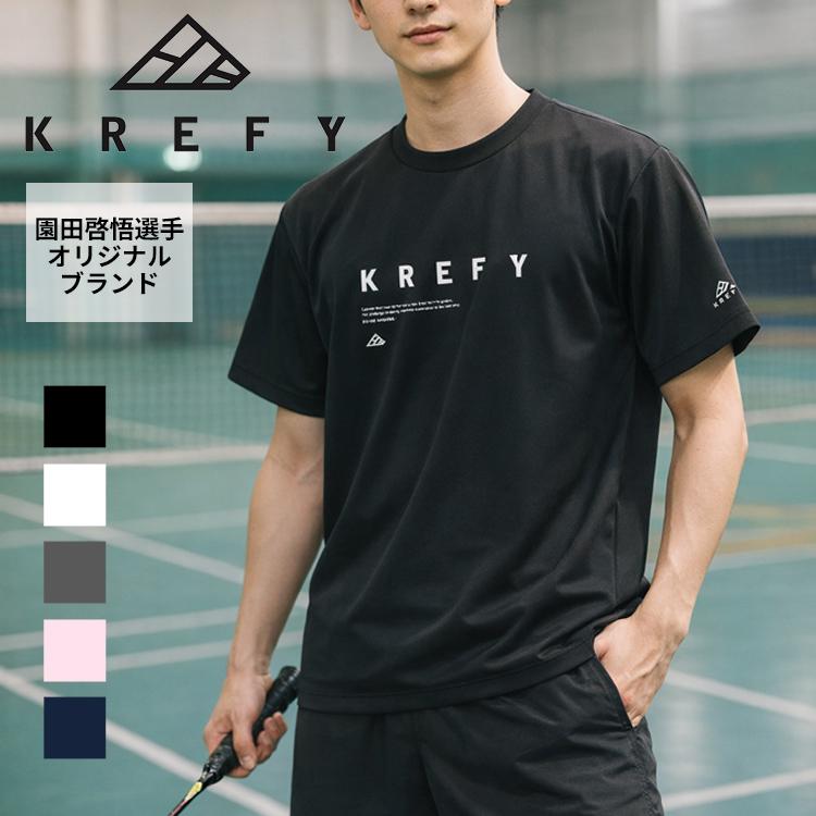 園田啓悟　日本代表 バドミントンウェア KREFY クレフィー 園田啓悟選手オリジナルブランド 半袖 Tシャツ