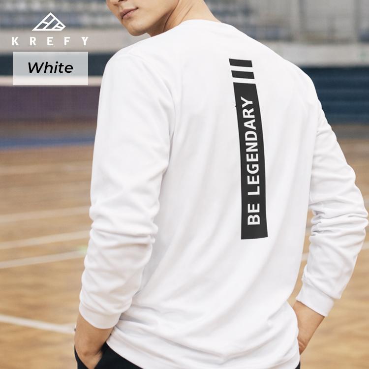 バドミントンウェア 園田啓悟 サイン入り KREFY クレフィー 園田啓悟選手オリジナルブランド 長袖 Tシャツ