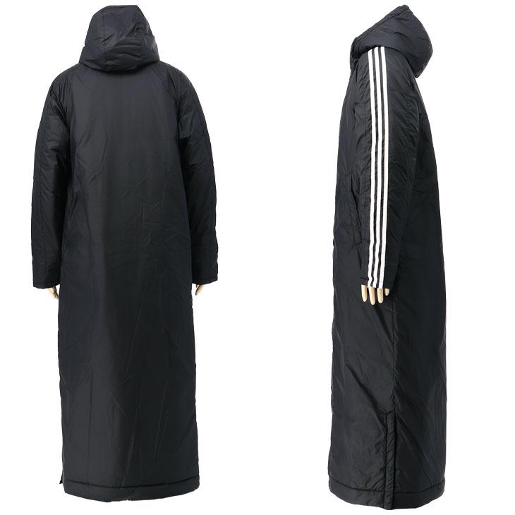 adidas 陥 ベンチコート 黒 フード付き adidas 陥 ベンチコート 黒 フード付き