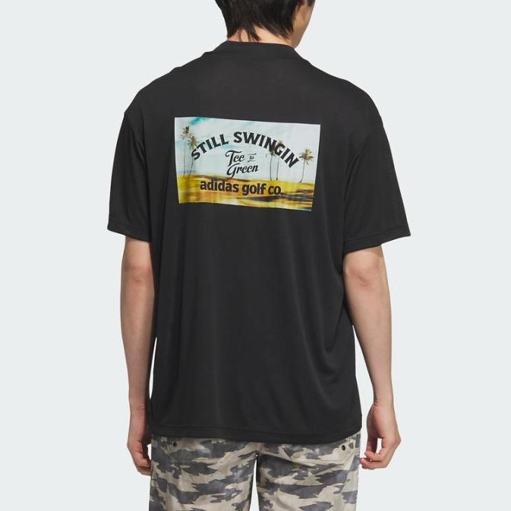 adidas（アディダス） 半袖 モックネックシャツ メンズ ゴルフウェア